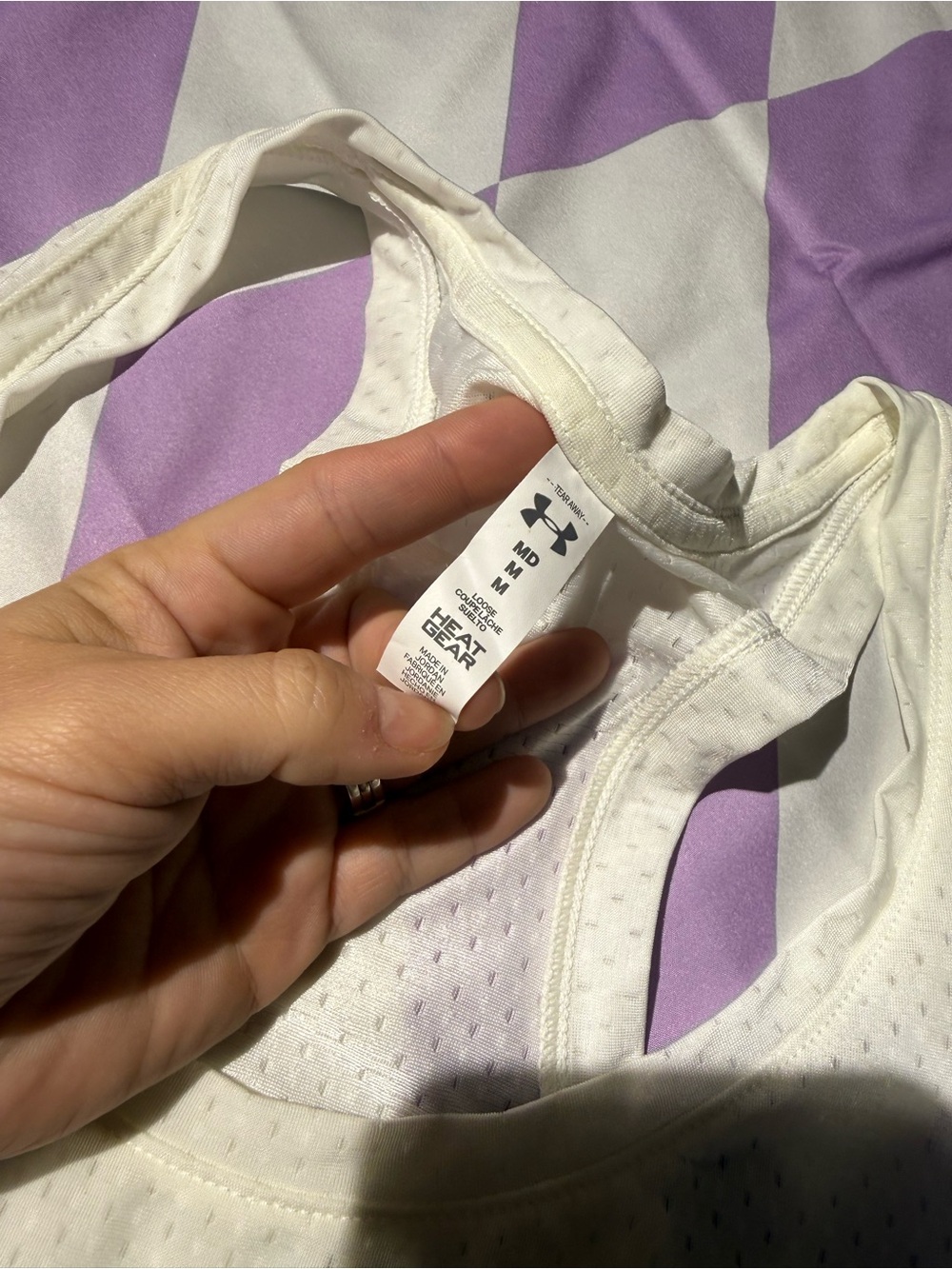 Under Armour White Women’s Racerback Performance Tank - Picture 5 of 8